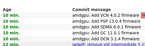 New AMDGPU firmware files.