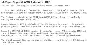 AMD Zen 4's Automatic IBRS Feature Queued Ahead Of Linux 6.3