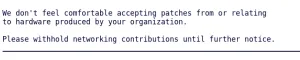 Linux Kernel Networking Driver Development Impacted By Russian Sanctions