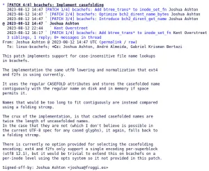 Casefolding For Bcachefs File-System Posted