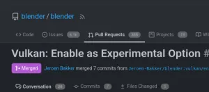 Blender Alpha Builds Enable Experimental Vulkan Option