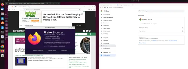 Firefox and Chrome on Linux