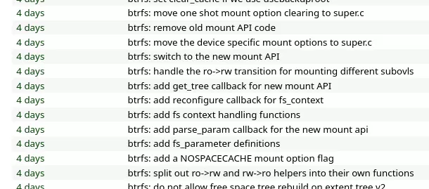 Btrfs new mount