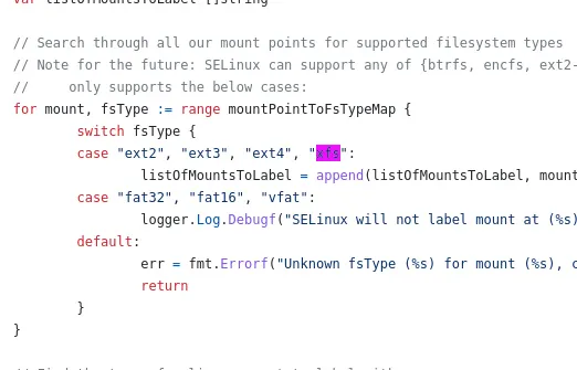 CBL-Mariner + XFS code