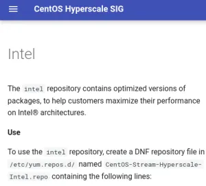 CentOS Hyperscale SIG Now Has An Intel-Optimized Repository