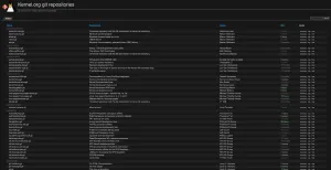 git.kernel.org Adds Native Dark Mode Support