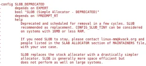 Linux 6.4 Looking To Drop The SLOB Memory Allocator