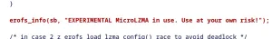 EROFS No Longer Treating MicroLZMA Compression As Experimental