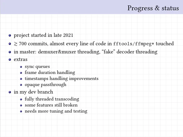 FFmpeg threading