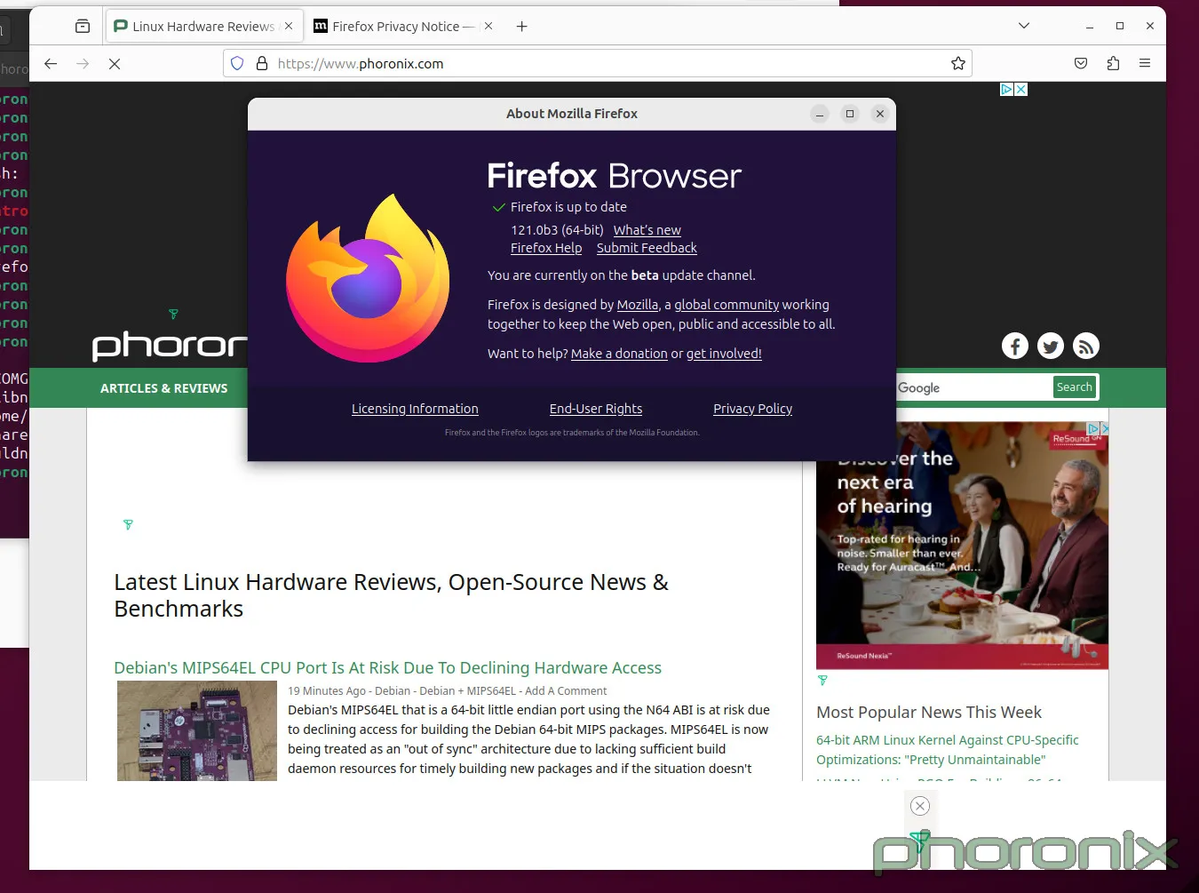 [Phoronix] Image (Firefox121 Wayland 2)