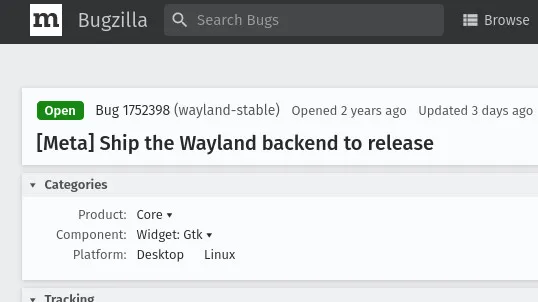 Firefox Wayland meta bug tracker