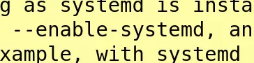 --enable-systemd option