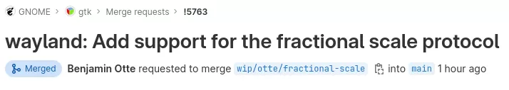 GTK Wayland fractional scaling