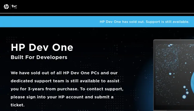 HP Dev One production run ends