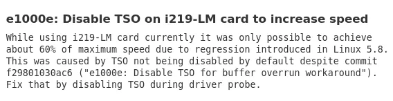Intel 219-LM fix