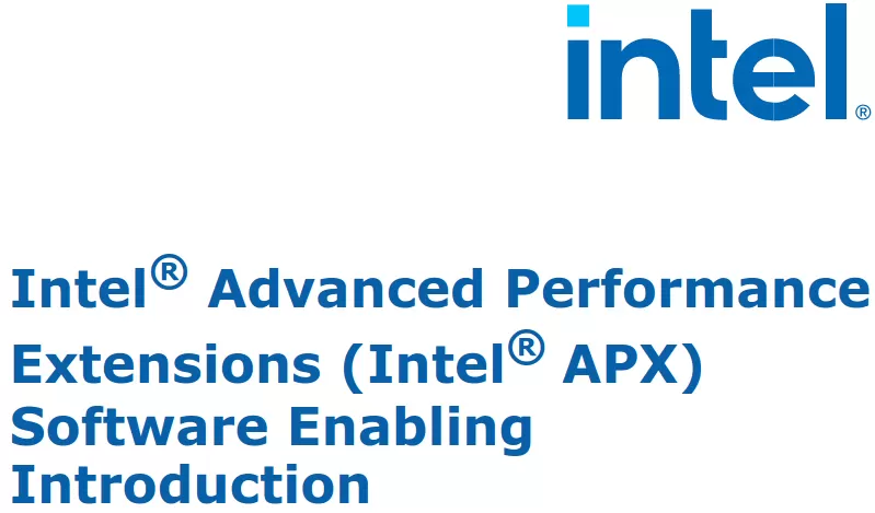 Intel APX manual