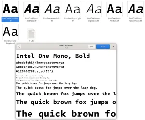 Intel Releases Updated Version Of Its Open-Source Font For Developers