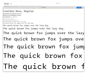 One Of Intel's Newest Open-Source Projects Is A New Font For Developers