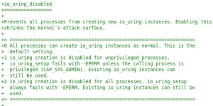 Linux 6.6 Will Make It Easy To Disable IO_uring System-Wide