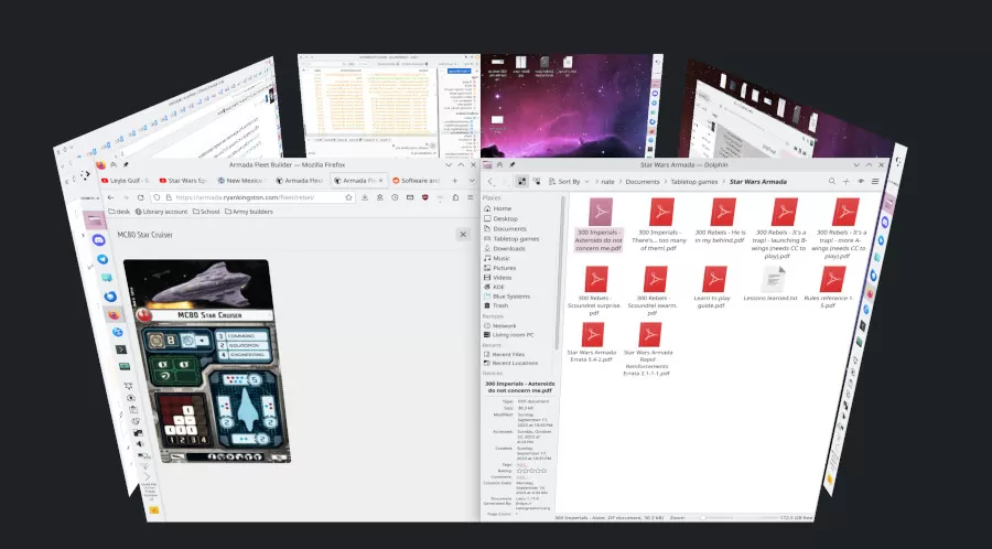 KDE Desktop Cube