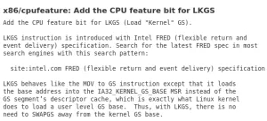 Linux 6.3 To Support Making Use Of Intel's New LKGS Instruction (Part Of FRED)