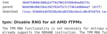 Disabline AMD fTPM RNG patch