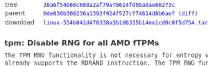 Linux Decides To Disable RNG On All AMD fTPMs