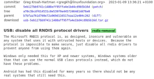 Linux Preparing To Disable Drivers For Microsoft's RNDIS Protocol