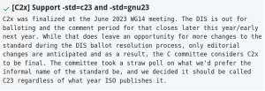 LLVM Clang Now Supports -std=c23