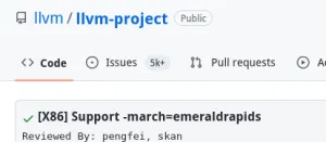LLVM Lands Support For Intel's Emerald Rapids