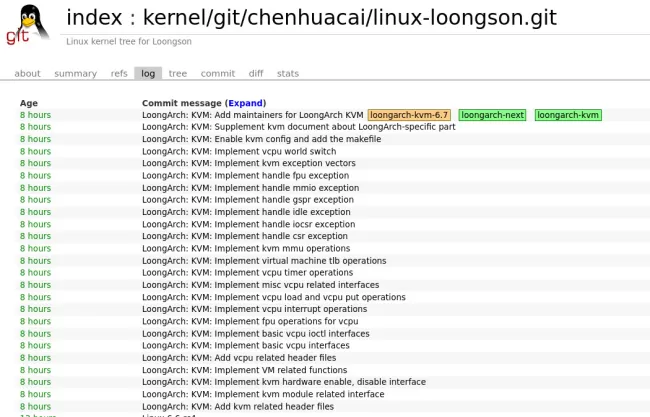LoongArch KVM code queued
