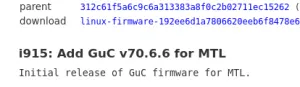 Intel Meteor Lake GuC Firmware Support Published