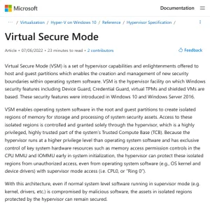 Microsoft Increasing Linux Security On Hyper-V With VTL/VSM Support