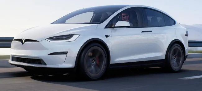 Tesla.com image of Model X Plaid car