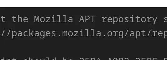 Mozilla APT repository
