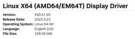 NVIDIA 530.31.04 released