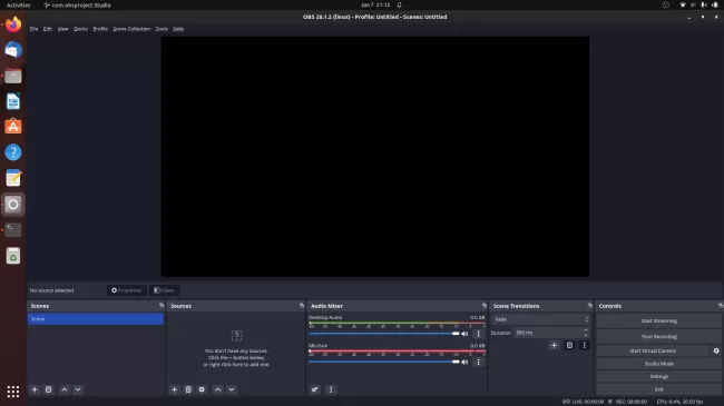 OBS Studio on Ubuntu Linux