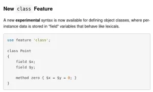 Perl 5.38 Released With Experimental Class Feature, Unicode 15