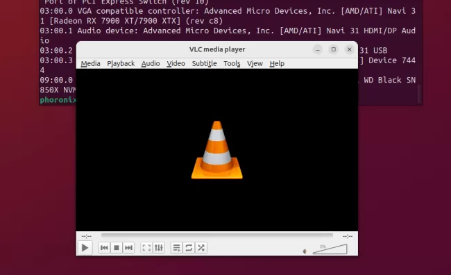 Radeon with VLC media player on linux