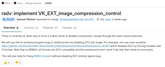 RADV compression control extension