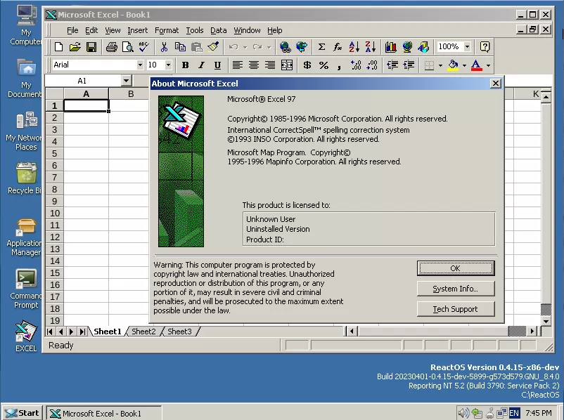 ReactOS November development state