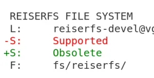 Linux Patches To Begin Removing ReiserFS From Default Kernel Builds