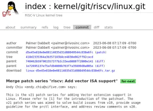 RISC-V Vector ISA Support Slated For Linux 6.5