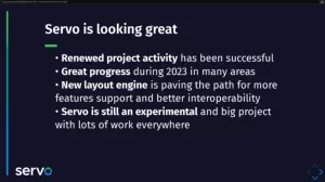 The Servo Browser Engine Has Been Making Great Progress In 2023