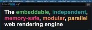 Servo Browser Engine Continues On Its Path To Be Embed-Friendly