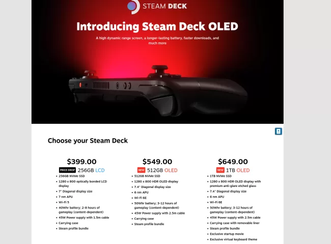 Valve Announces Steam Deck OLED: All the Details on the Price