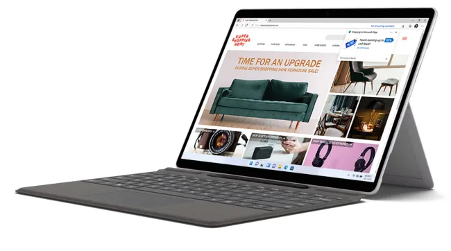 Microsoft picture of Surface Pro X
