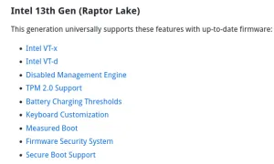 System76's Coreboot Open Firmware Manages To Disable Intel ME For Raptor Lake