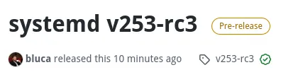 systemd v253-rc3