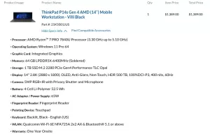 Lenovo ThinkPad P14s Gen4 AMD Ryzen 7 PRO 7840U Linux Tests Forthcoming